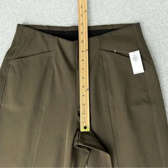 Old Navy Womens Pixie Wide Leg Pants Size Medium Brown Green Pull On Stretch New - Picture 12 of 13